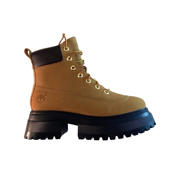 Timberland Boots Wheat Sky Platform Chunky Boots Lace Up Women's 8.5 - Picture 7 of 14